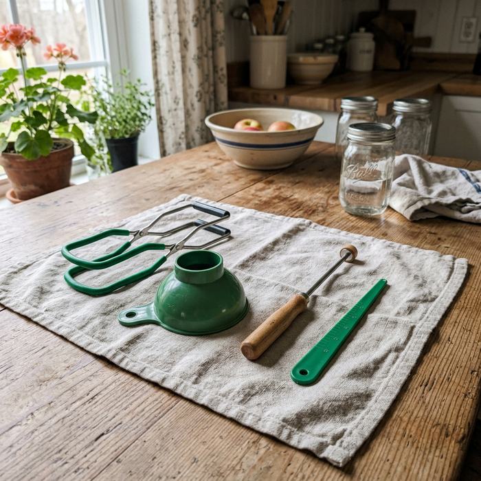 Canning Tool Set in a farmhouse setting